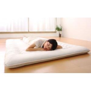 テイジン V-Lap使用 日本製 体圧分散で腰にやさしい 朝の目覚めを考えた超軽量・高弾力敷布団 ダブル[00]