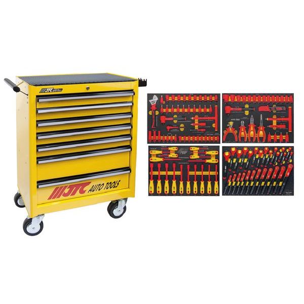 【JTC】7段工具箱黄色 絶縁工具セット JTC3931ZSETYL[05]