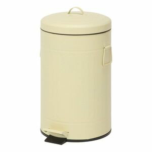 スチール ラウンドペダルペール 12L アイボリー （入数：6点）[09]