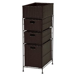 ランドリー （ダークブラウン） RAN-2420DBR (約)幅25.5&times;奥行40.5&times;高さ80cm RAN-24シリーズ [23]｜本家屋