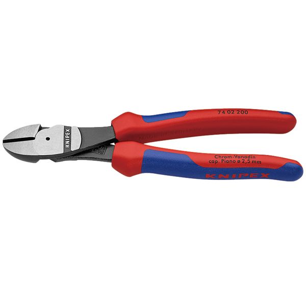 KNIPEX クニペックス 強力型斜ニッパー 硬線用 コンフォート 全長200mm 7402-200 工具 ツール DIY 作業工具[21]