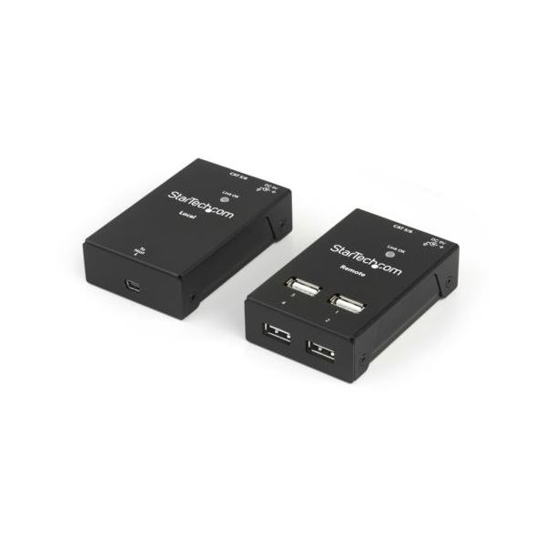 StarTech.com Cat6対応 4ポートUSB2.0エクステンダー延長器 最大50m延長 ブラック USB2004EXTV1個[21]