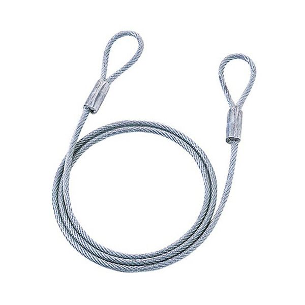 （まとめ） サンワサプライ eセキュリティ （ワイヤー・長さ1.5m・直径6.0mm） SLE-4WN 1個 【×5セット】[21]
