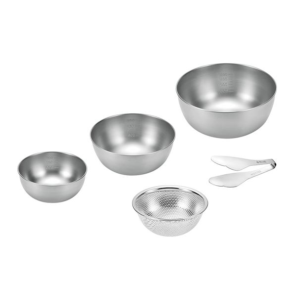 燕人の匠 ボウル4点セット（トング付）（ボウル21cm＆18cm＆15cm＆パンチングボウル15cm） ETF-1000[21]