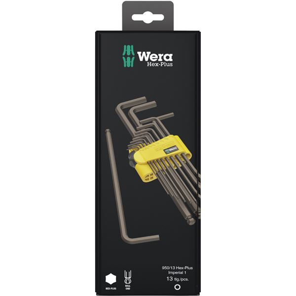 WERA ヴェラ ヘックスプラス L型 レンチ 13本組セット インチサイズ 021721 工具 ツール DIY 作業工具 道具[21]