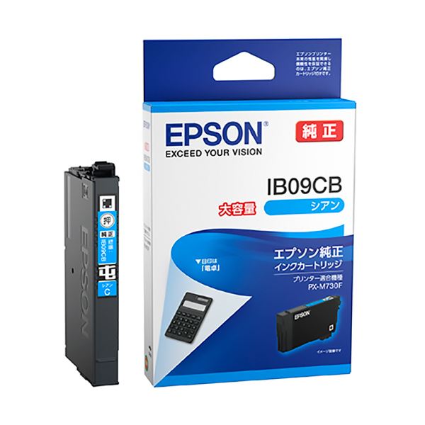 （まとめ） エプソンインクカートリッジ シアン 大容量 IB09CB 1個 【×3セット】[21]