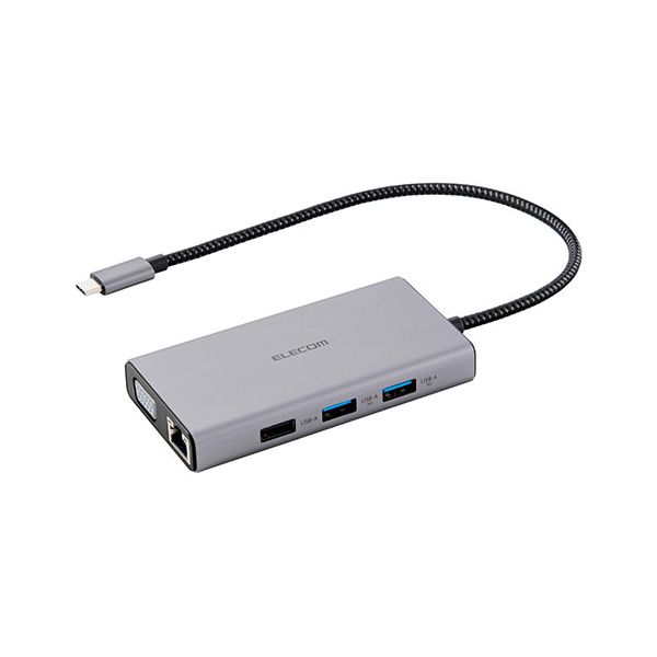 エレコム USB Type-C TM Dual Display対応 10in1ドッキングステーション DST-101BPSV[21]｜本家屋