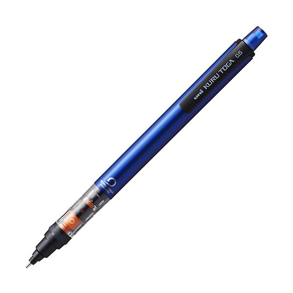 （まとめ） 三菱鉛筆シャープペンシル クルトガ パイプスライドモデル 0.5mm （軸色：ブルー） M54521P.33 1本 【×10セット】[21]
