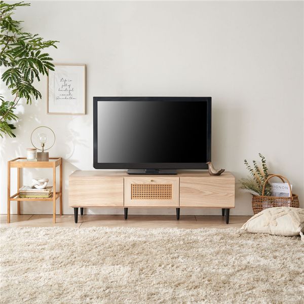 ラタン調テレビ台 約幅120cm 組立品[21]｜本家屋
