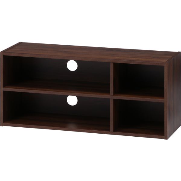 TVラック89 MBR ミディアムブラウン 組立品【代引不可】[21]