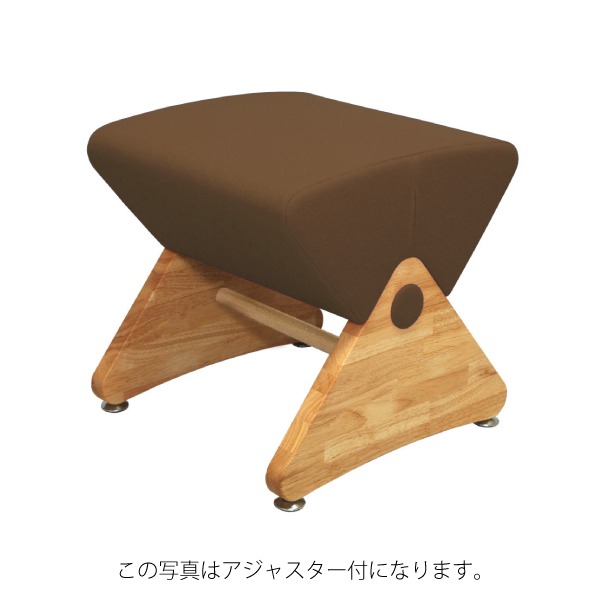 デザイナーズスツール キャスター付き クリア（布：ブラウン／エラストマー）【Ｍｏｎａ．Ｄｅｅ】モナディー ＷＡＳ０１ＳＣ[21]