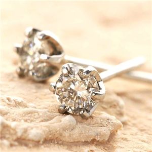 Pt900 0.1ctダイヤモンドピアス プラチナ[21]