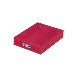 （まとめ）セキセイ シストレー A4フタ付 STX-70-20 赤【×3セット】[21]