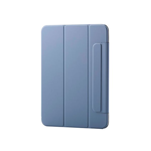 エレコム iPad(A16) フラップケース 超薄型 マグネット着脱 スリープ対応 ブルーグレー TB-A25RWVPF2BG[21]