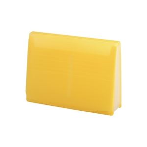 (業務用5セット) LIHITLAB ドキュメントファイル/エクスパンディングファイル 【A4】 最大収容量1500枚 A-5050-5 黄[21]