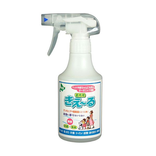 （まとめ） 環境大善バイオで消臭 抗菌 きえーる 室内用 無香 スプレータイプ 280ml 1本 【×5セット】[21]