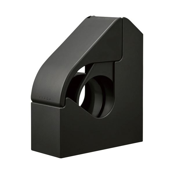（まとめ） キングジムスターダ テープカッター（ケース付き） ダークグレー STA010-DG 1個 【×3セット】[21]