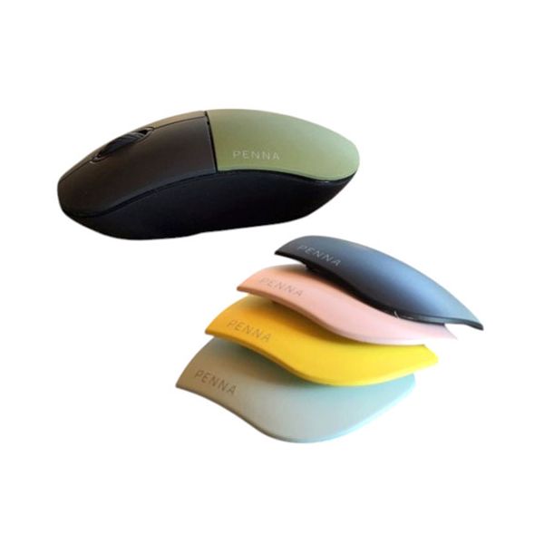 AJAX 着せ替えレトロマウス PENNA Retoro Mouse 4色付属(ピンク、ミント、イエロー、ブラック) PNAMSE[21]