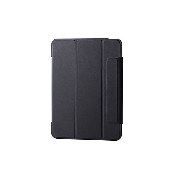 エレコム 11インチiPad Air(M3/M2) フラップケース 薄型軽量 カラーエッジ 背面クリア ブラック TB-A25MWVFCBK[21]