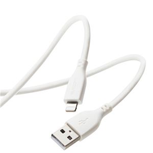 【5個セット】 エレコム なめらかLightningケーブル 2m ホワイト MPA-UALSS20WHX5[21]