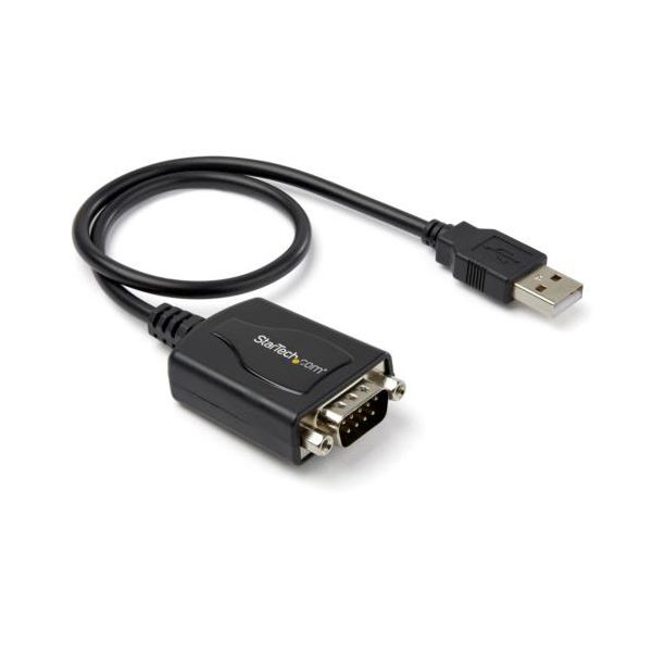 StarTech.com USB 2.0-シリアル変換アダプタ 30cm ブラック ICUSB2321X 1本[21]