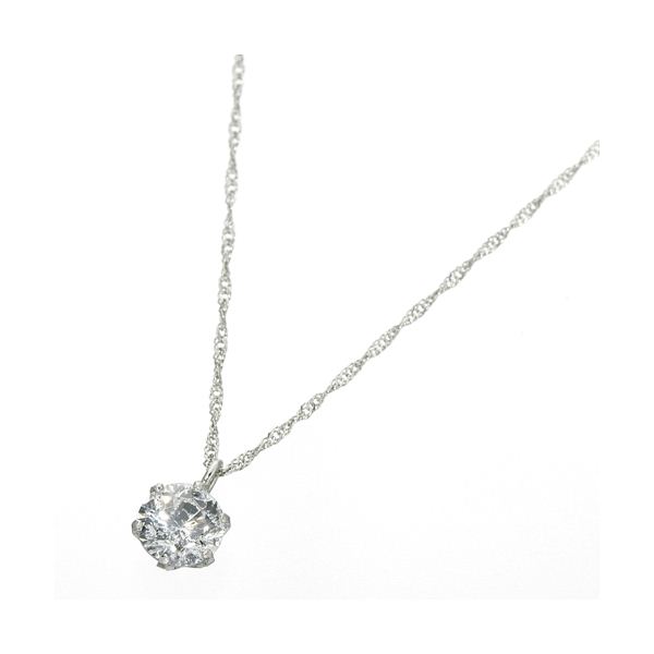 プラチナ（PT900） 0.4ct ダイヤモンドペンダント/ネックレス（鑑別書付き）[21]