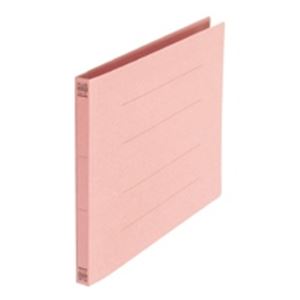 (業務用5セット) プラス フラットファイル/紙バインダー 【A4/2穴 10冊入り】 ヨコ型 No.022N 桃 [21]