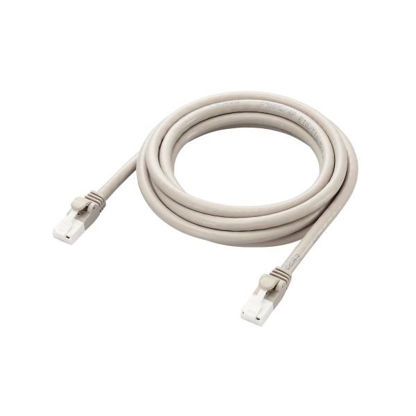 【3セット】 エレコム LANケーブル CAT6A 2m 高速 10Gbps ストレート 爪折れ防止 ライトグレー LD-GPAT/LG2/RSX3[21]