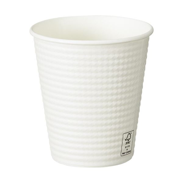 （まとめ） サンナップエンボスカップ ホワイト 210mL（7オンス） 1パック（50個） 【×10セット】[21]