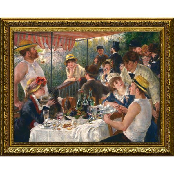ユーパワー ミュージアムアート Gel加工 アートフレーム ルノワール「舟遊びの人々の昼食」[21]｜本家屋
