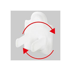 (まとめ) TANOSEE コンセントマルチキャップ 2P・3P両用 1パック(5個) 【×15セット】[21]