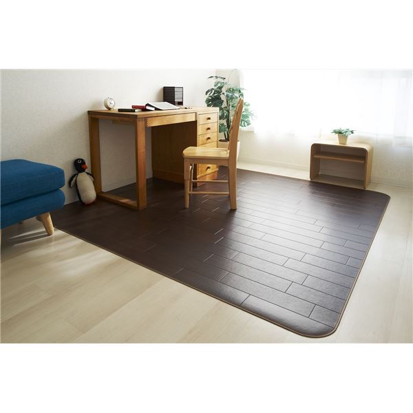 アキレス クッションフロアラグマット ダークブラウン 200&times;250cm【代引不可】[21]｜本家屋 12,057円