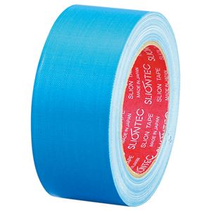 （まとめ） スリオンテック 布粘着テープ No.3390 50mm×25m ライトブルー No.3390-50LB 1巻 【×10セット】[21]