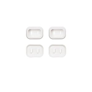 (まとめ)サンワサプライ プラグ安全カバー(2P用、4個入り) TAP-PSC1N【×5セット】[21]