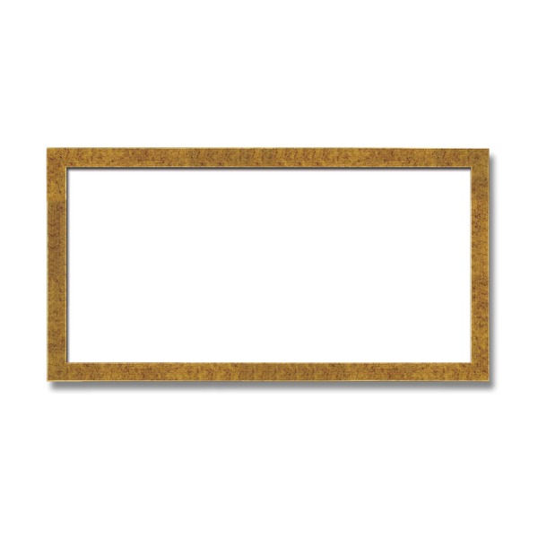 【長方形額】木製額 縦横兼用額 前面アクリル仕様 ■金（銀）長方形額（600×300mm）金柄紋　[21]｜本家屋