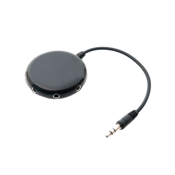 （まとめ） MCO 5分配ステレオプラグ ブラック AAC-SP5／BK 【×5セット】[21]