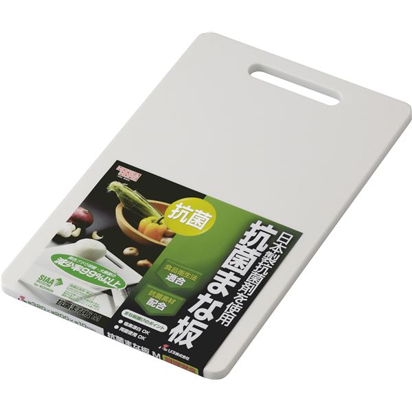 【50セット】 抗菌まな板/キッチン用品 【Mサイズ】 ホワイト 塩素漂白可 『HOME＆HOME』【代引不可】[21]