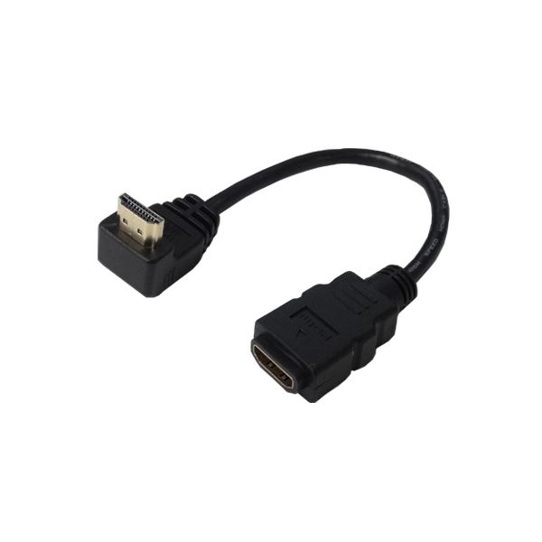 (まとめ)変換名人 HDMI L型ケーブル延長20(上L) HDMI-CA20UL【×5セット】[21]