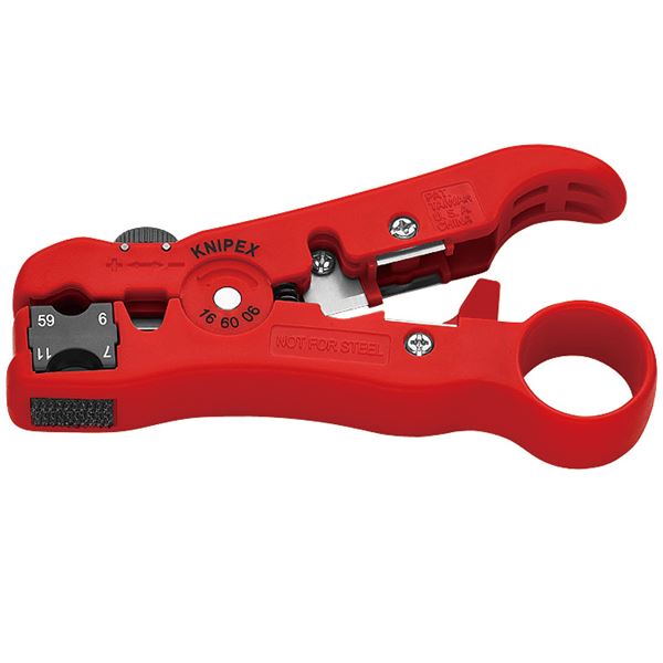 KNIPEX クニペックス 1660-06SB 同軸 ケーブルストリッパー 工具 ツール DIY 作業工具 道具 ストリッパー[21]