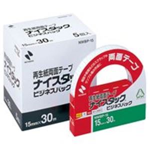 (業務用20セット) ニチバン 両面テープ ナイスタック 【ビジネスパック/幅15mm×長さ30m】 5個入り NWBP-15 [21]