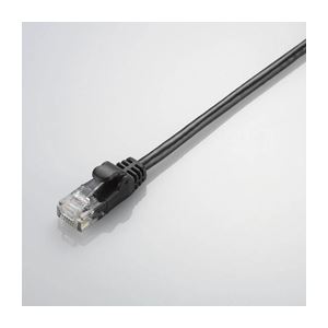 (まとめ)エレコム やわらかLANケーブル(Cat5E準拠) LD-CTY/BK5【×10セット】[21]