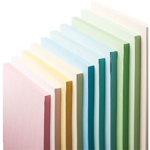 （まとめ） 長門屋商店 Color Paper A4 厚口 若草 ナ-3306 1冊（100枚） 【×5セット】[21]