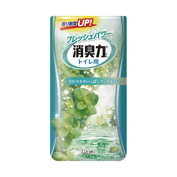 (まとめ) エステー トイレの消臭力 アップルミント 400ml 1セット(3個) 【×5セット】[21]