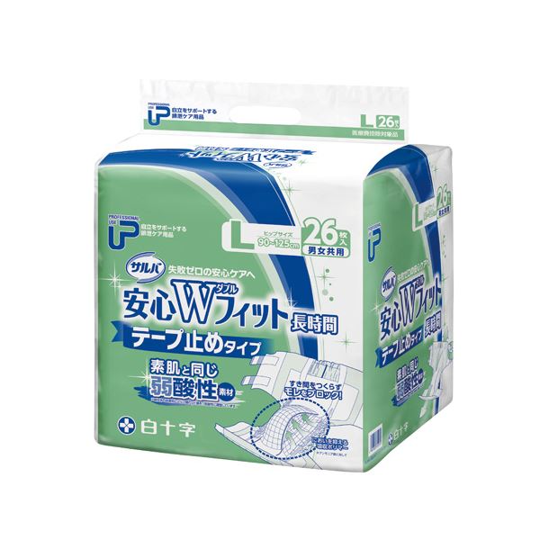 白十字 サルバ安心WフィットL 26枚 2パック[21]｜本家屋