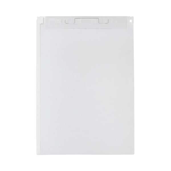 （まとめ）LIHITLAB クリップボード（スタンド付） クリヤー A-5167-1 CL（×20セット）[21]