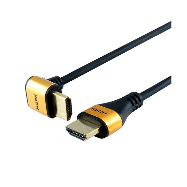 【5個セット】ホーリック HDMIケーブル L型90度 3m ゴールド HL30-567GDX5[21]