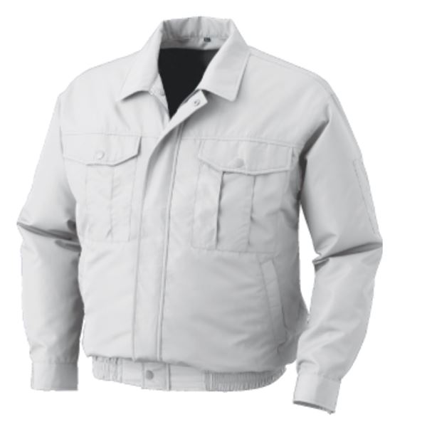 KU90540 空調服 R ポリエステル製長袖ブルゾン 服のみ シルバー XL[21]