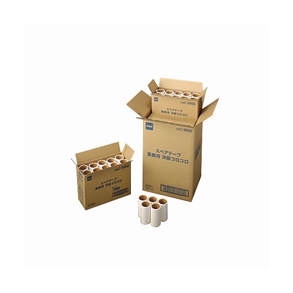ニトムズ 業務用洋服コロコロ スペアテープ 幅100mm×50周巻 C0950 1セット(80巻：20巻×4箱)[21]