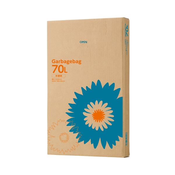 TANOSEE ゴミ袋 半透明 70L 110枚BOX 【×10セット】[21]