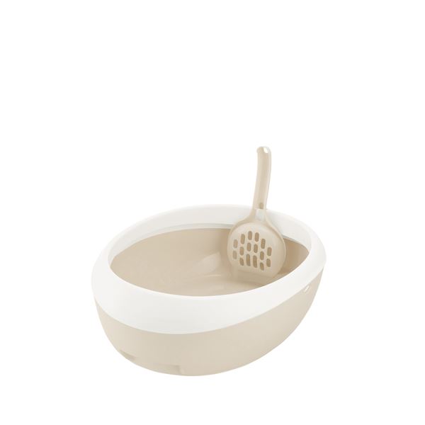 （まとめ）ラプレ ネコトイレ S ホワイト (ペット用品) (×5セット）【代引不可】[21]